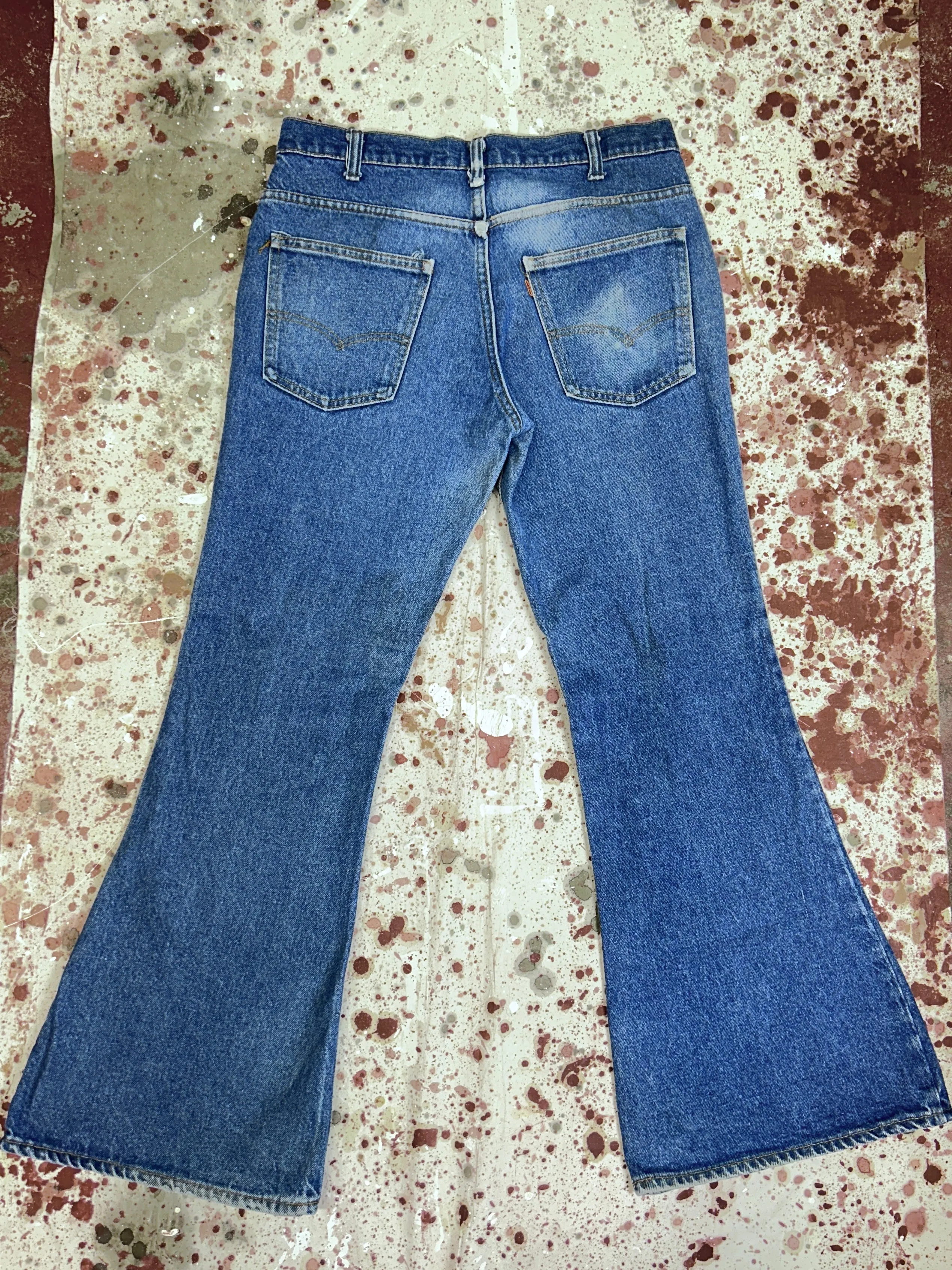 Vintage USA Orange Tab Levi's 684 Denim Bell Bottoms (JYJ0324-122)