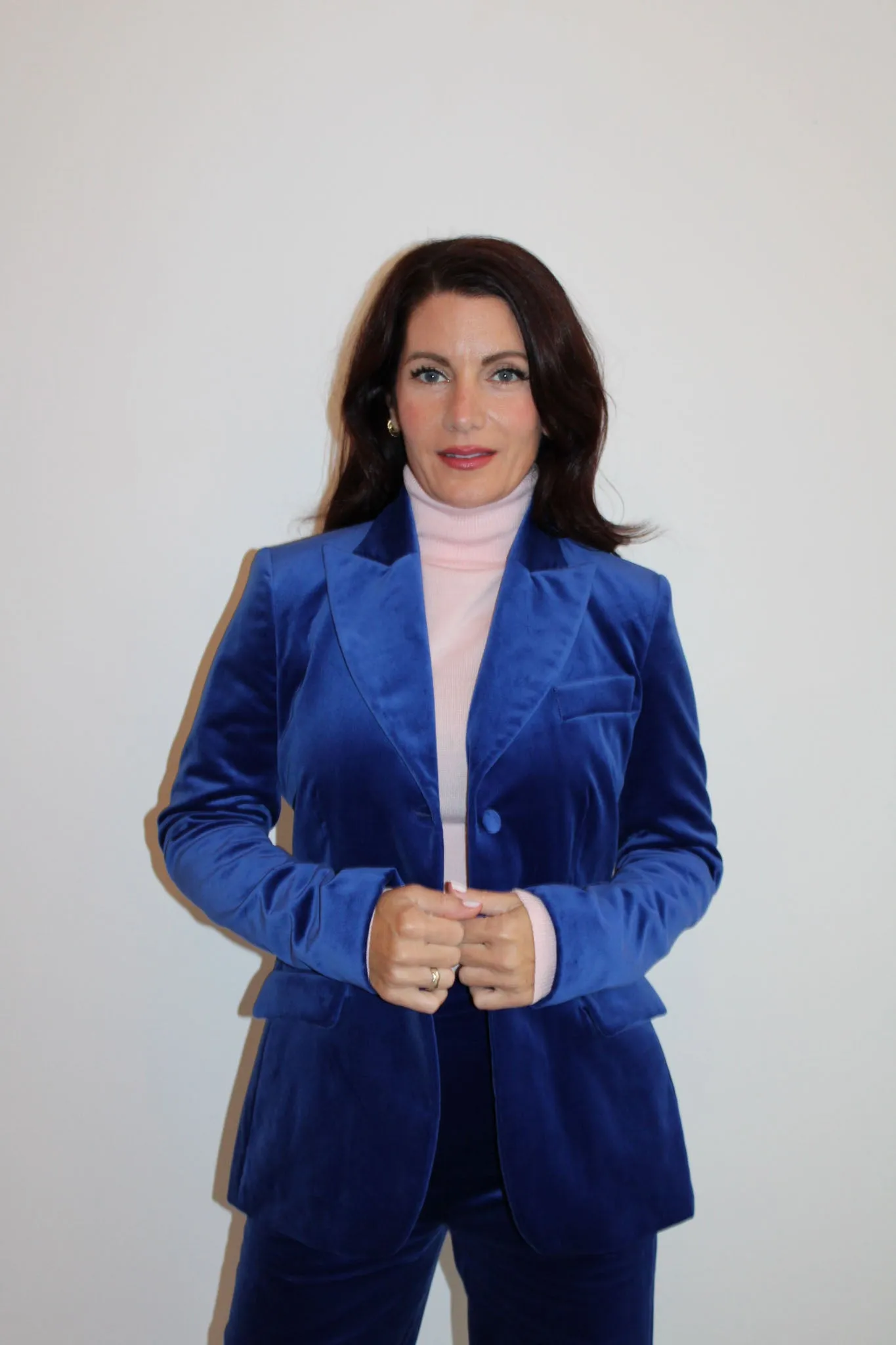 Vivetta - Stretch Velvet Jacket: Blue