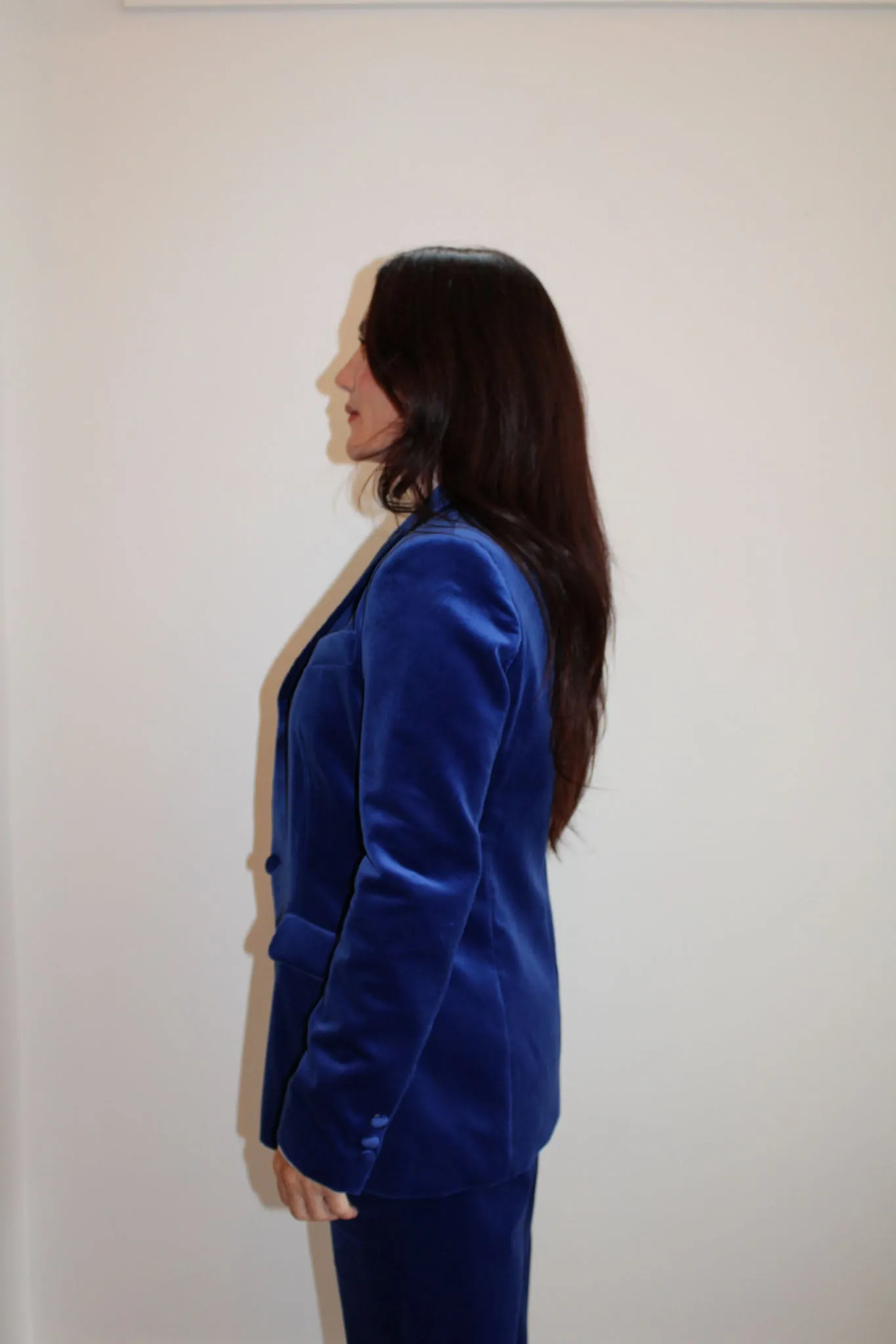 Vivetta - Stretch Velvet Jacket: Blue