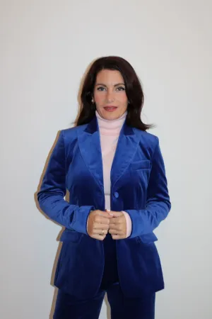 Vivetta - Stretch Velvet Jacket: Blue