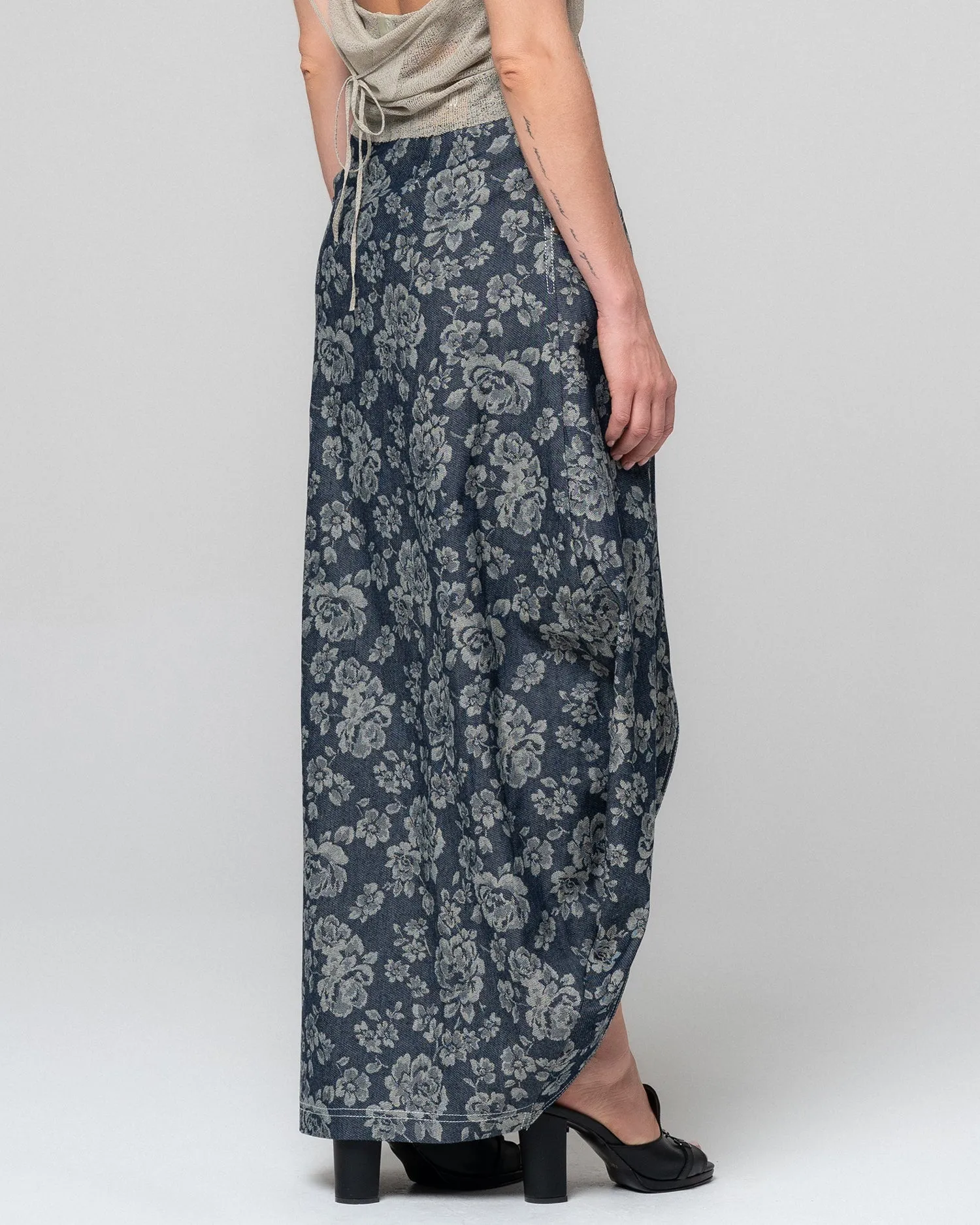 WAMA JACQUARD WRAP SKIRT