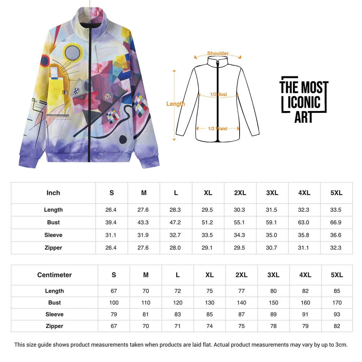 Wassily Kandinsky Yellow-Red-Blue Unisex Jacket