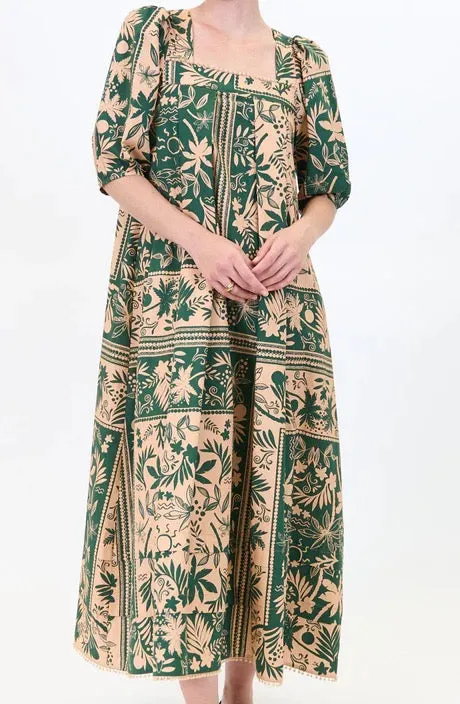 Waverly Dress - Floral Frame