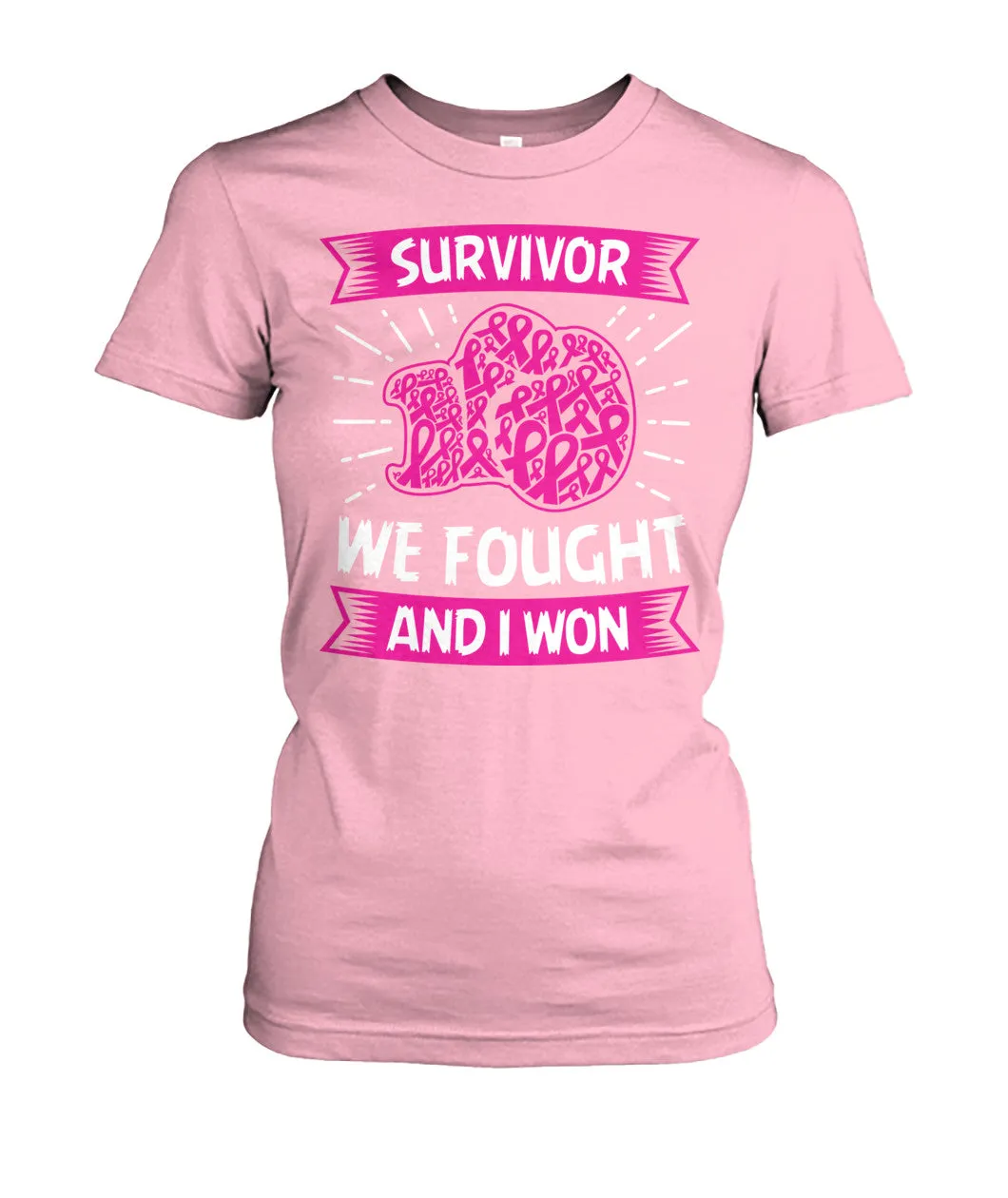 We Fought and I Won Survivor Shirts and Long Sleeves