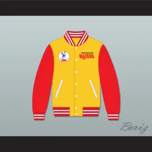 WHA Philadelphia Blazers Yellow and Red Varsity Letterman Jacket-Style Sweatshirt 1