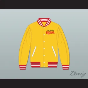 WHA Philadelphia Blazers Yellow Varsity Letterman Jacket-Style Sweatshirt 2
