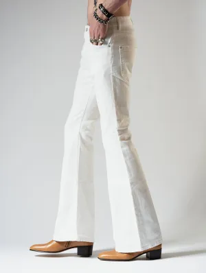 WILFRIED BELL BOTTOM JEANS IN WHITE - Man