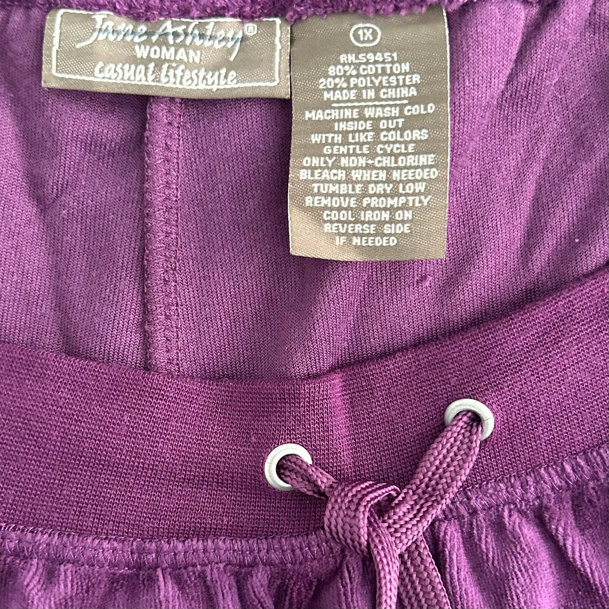 Women's Plus Size Drawstring Waist Straight Leg Velour Sweatpants