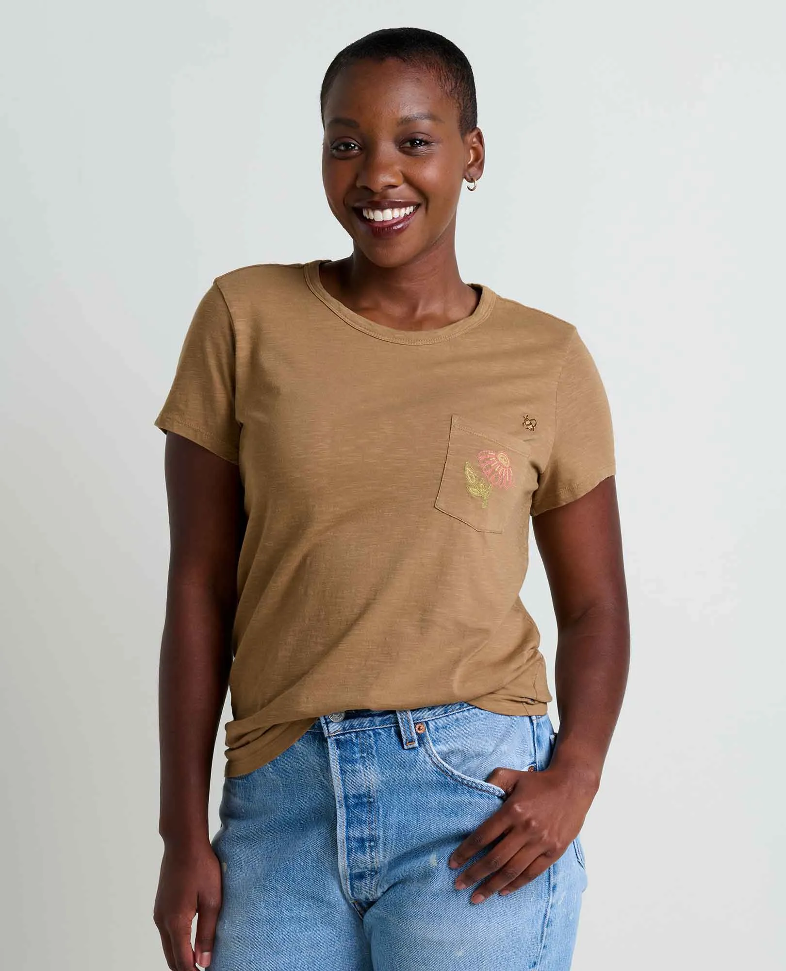Women's Primo SS Crew Embroidered
