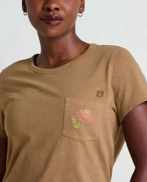 Women's Primo SS Crew Embroidered