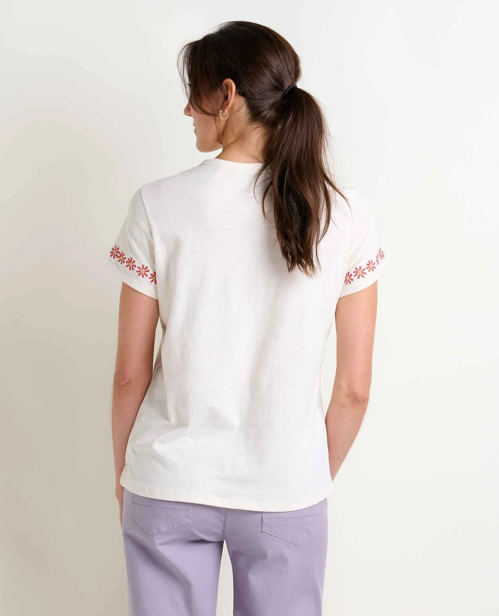 Women's Primo SS Crew Embroidered