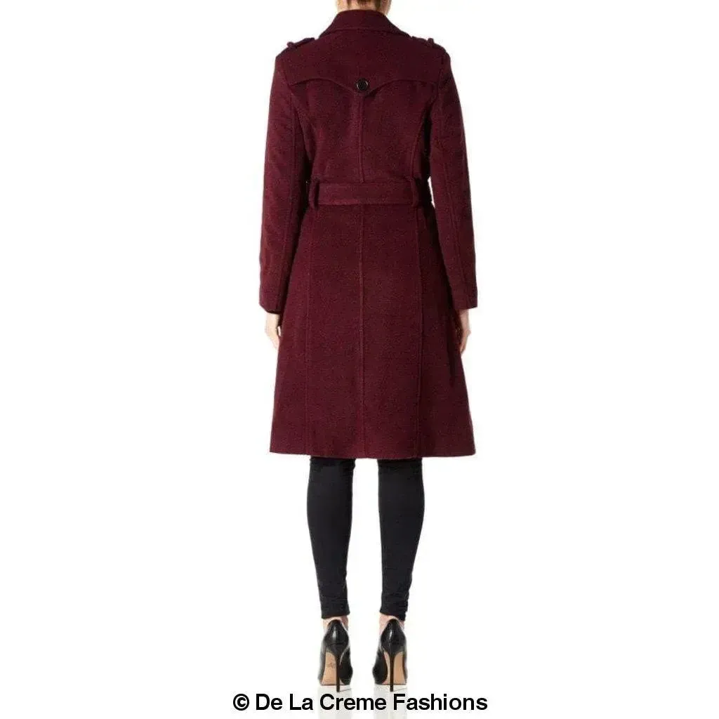 Wool Cashmere Military Coat - British Made | Femstylo
