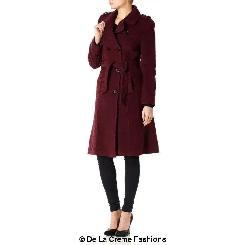 Wool Cashmere Military Coat - British Made | Femstylo