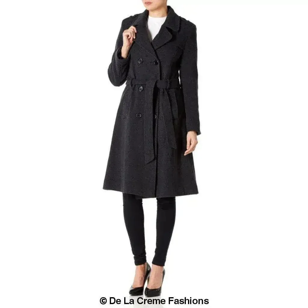 Wool Cashmere Military Coat - British Made | Femstylo