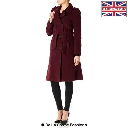 Wool Cashmere Military Coat - British Made | Femstylo
