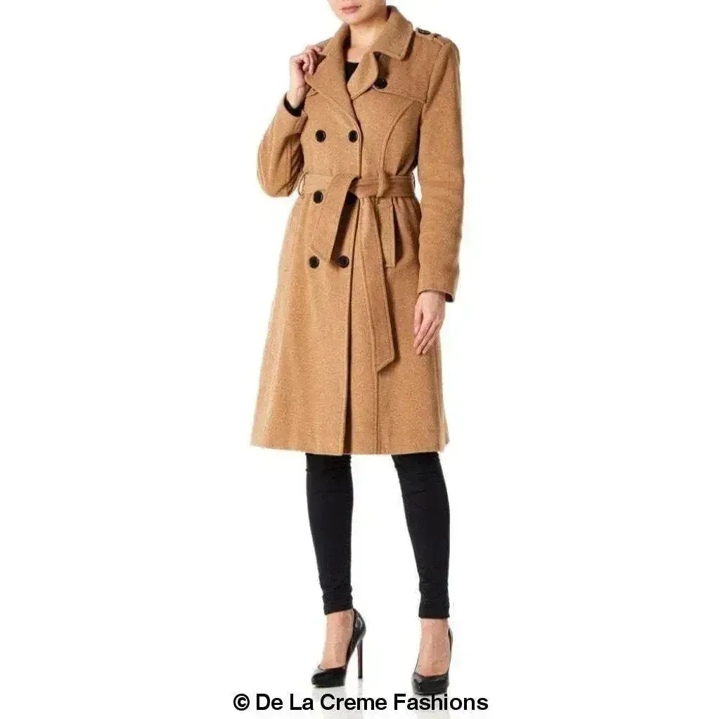 Wool Cashmere Military Coat - British Made | Femstylo