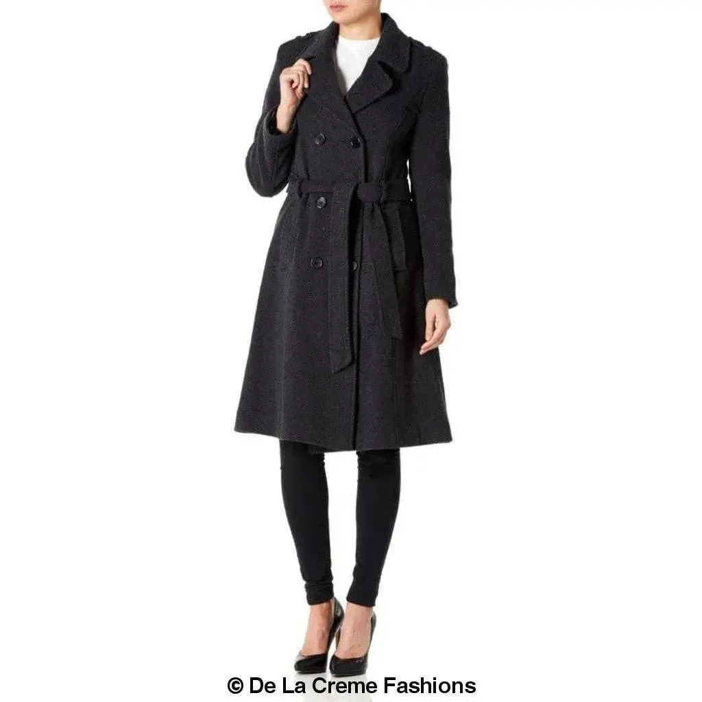 Wool Cashmere Military Coat - British Made | Femstylo