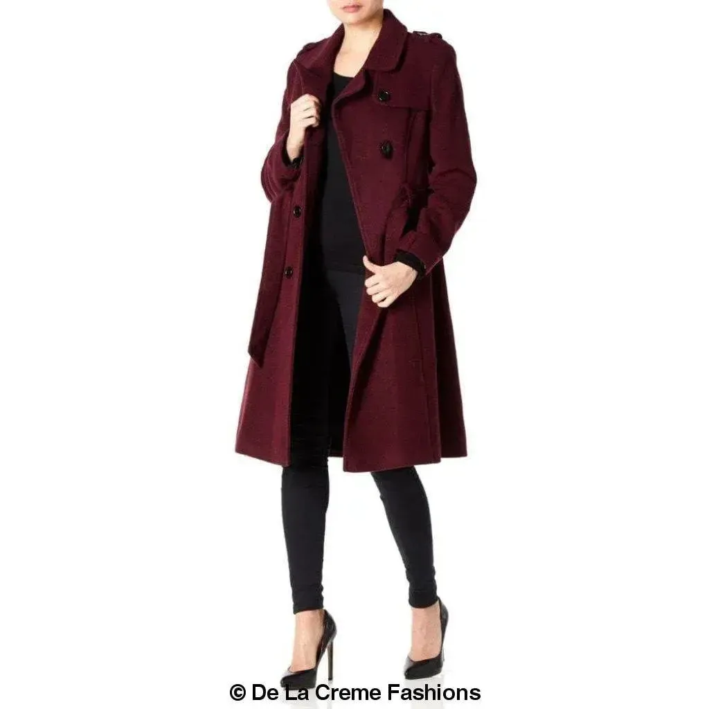 Wool Cashmere Military Coat - British Made | Femstylo