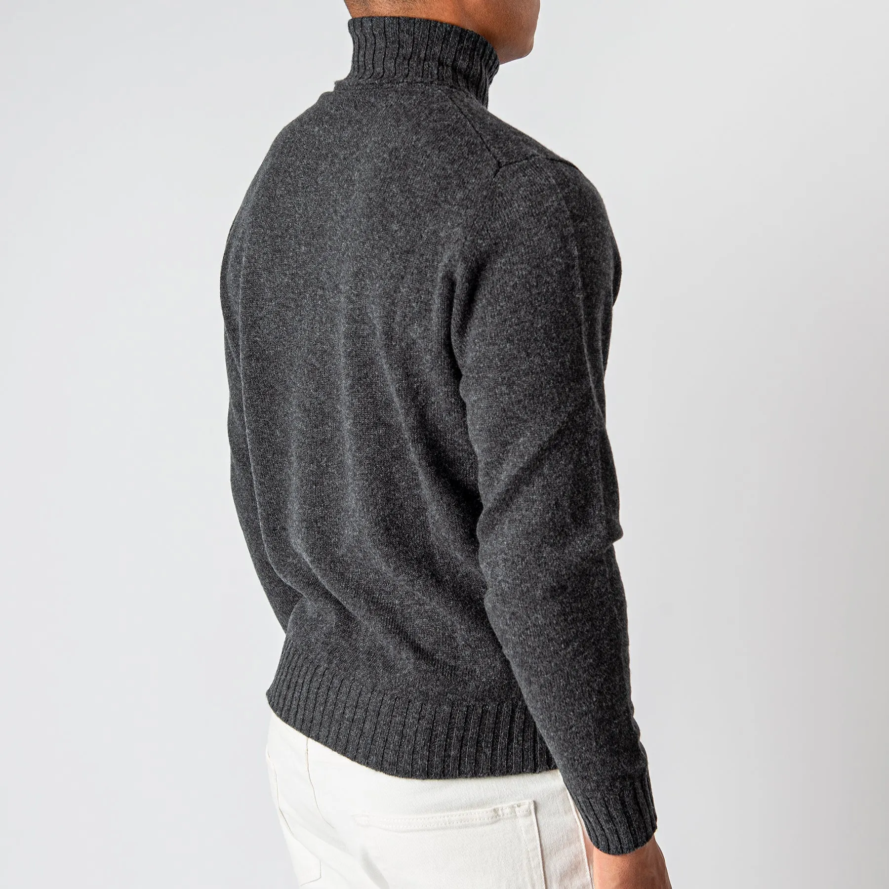 Wool Cashmere Turtleneck ANTRACITE