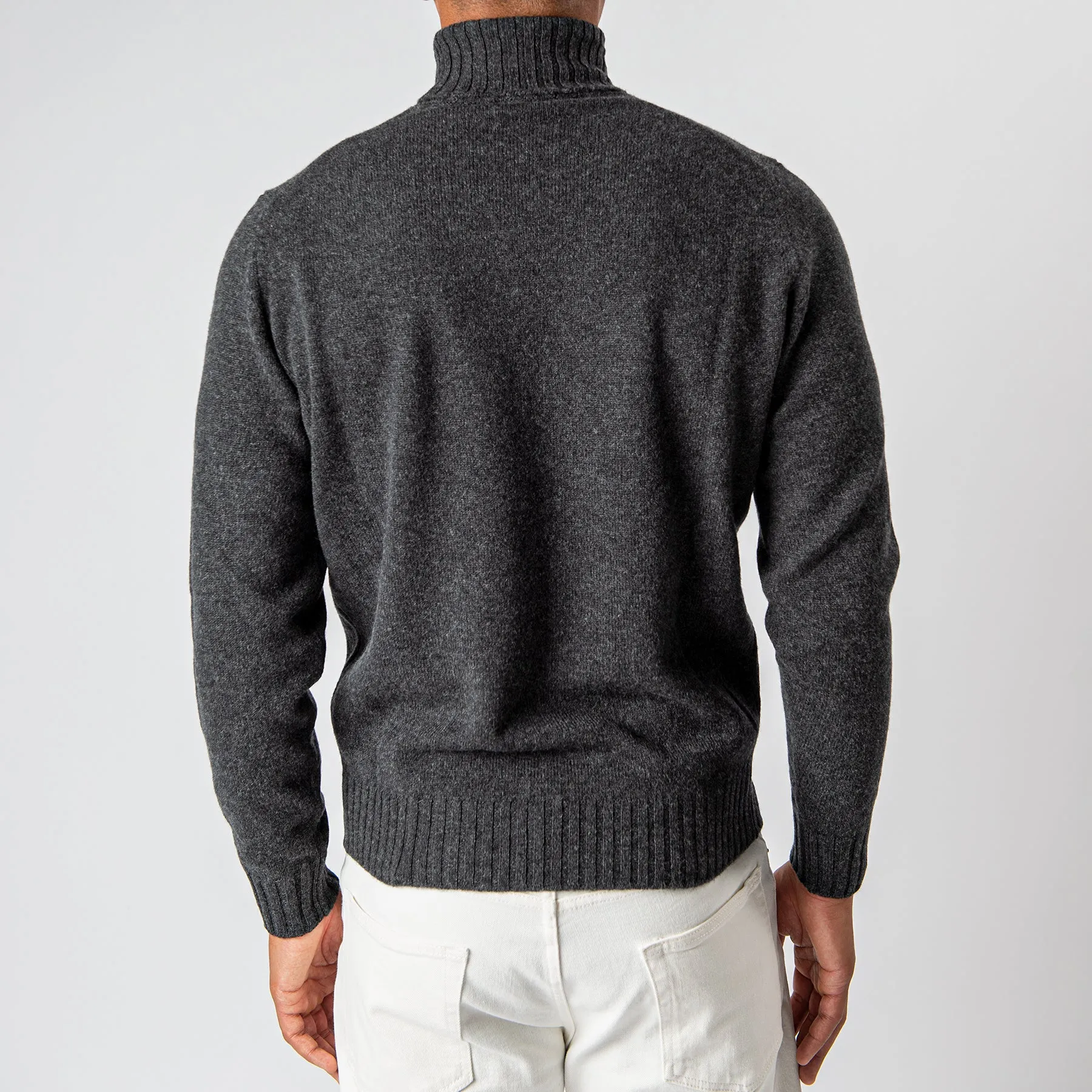 Wool Cashmere Turtleneck ANTRACITE