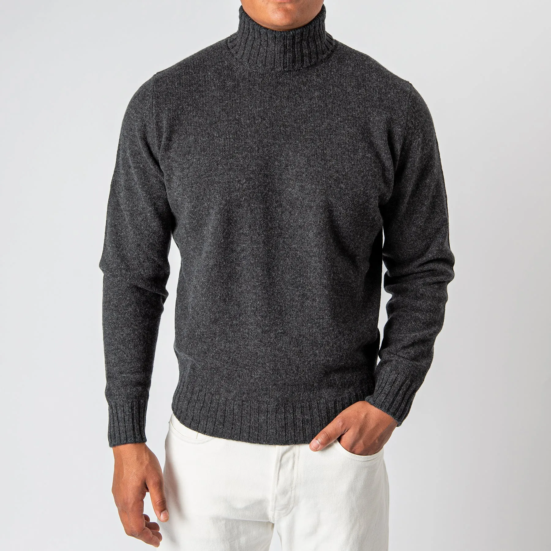 Wool Cashmere Turtleneck ANTRACITE