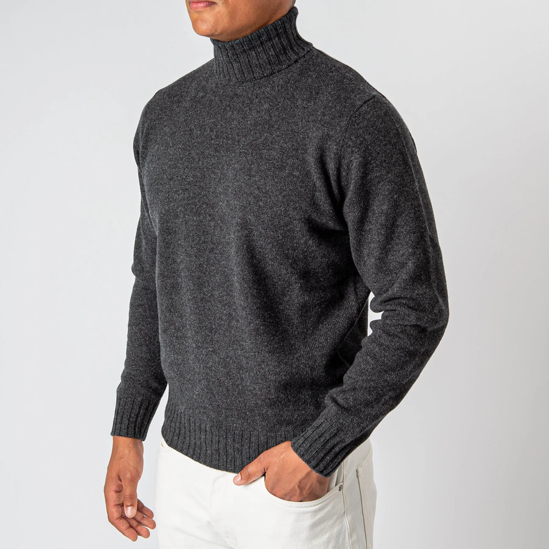 Wool Cashmere Turtleneck ANTRACITE