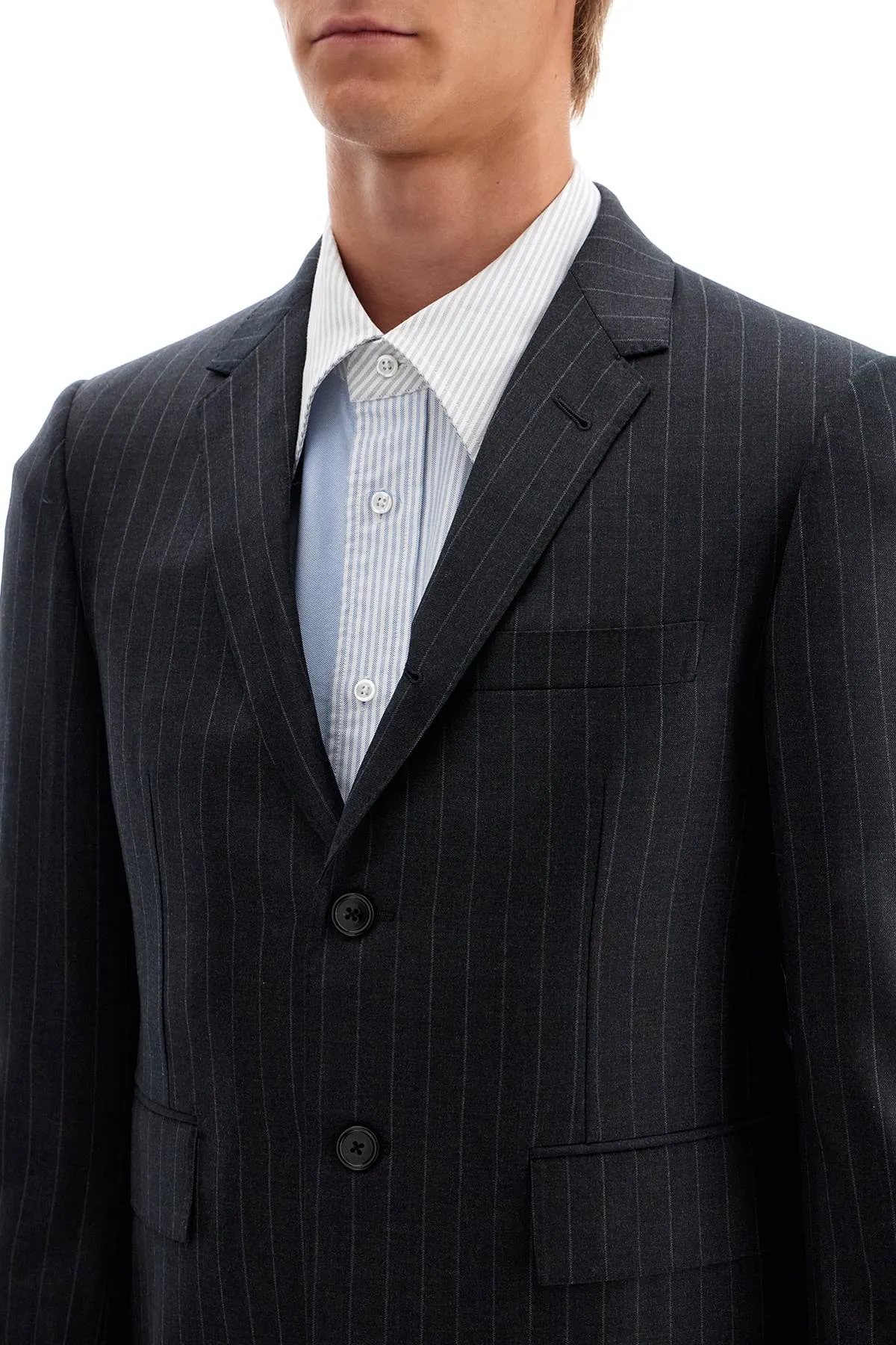 woolen pinstripe