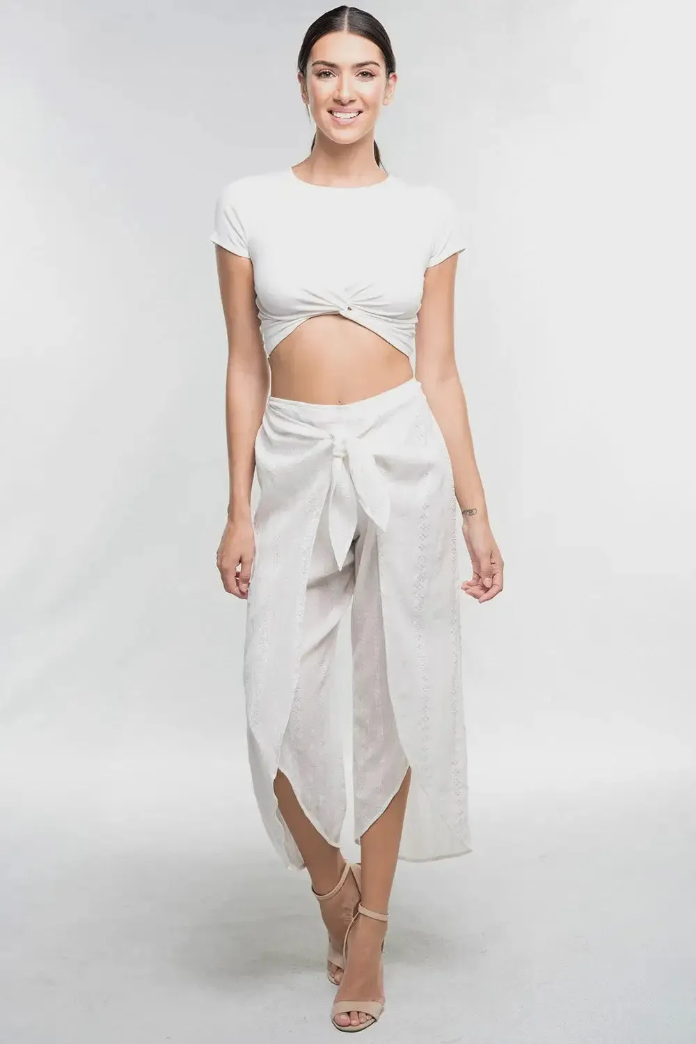 WRAP FRONT PANTS