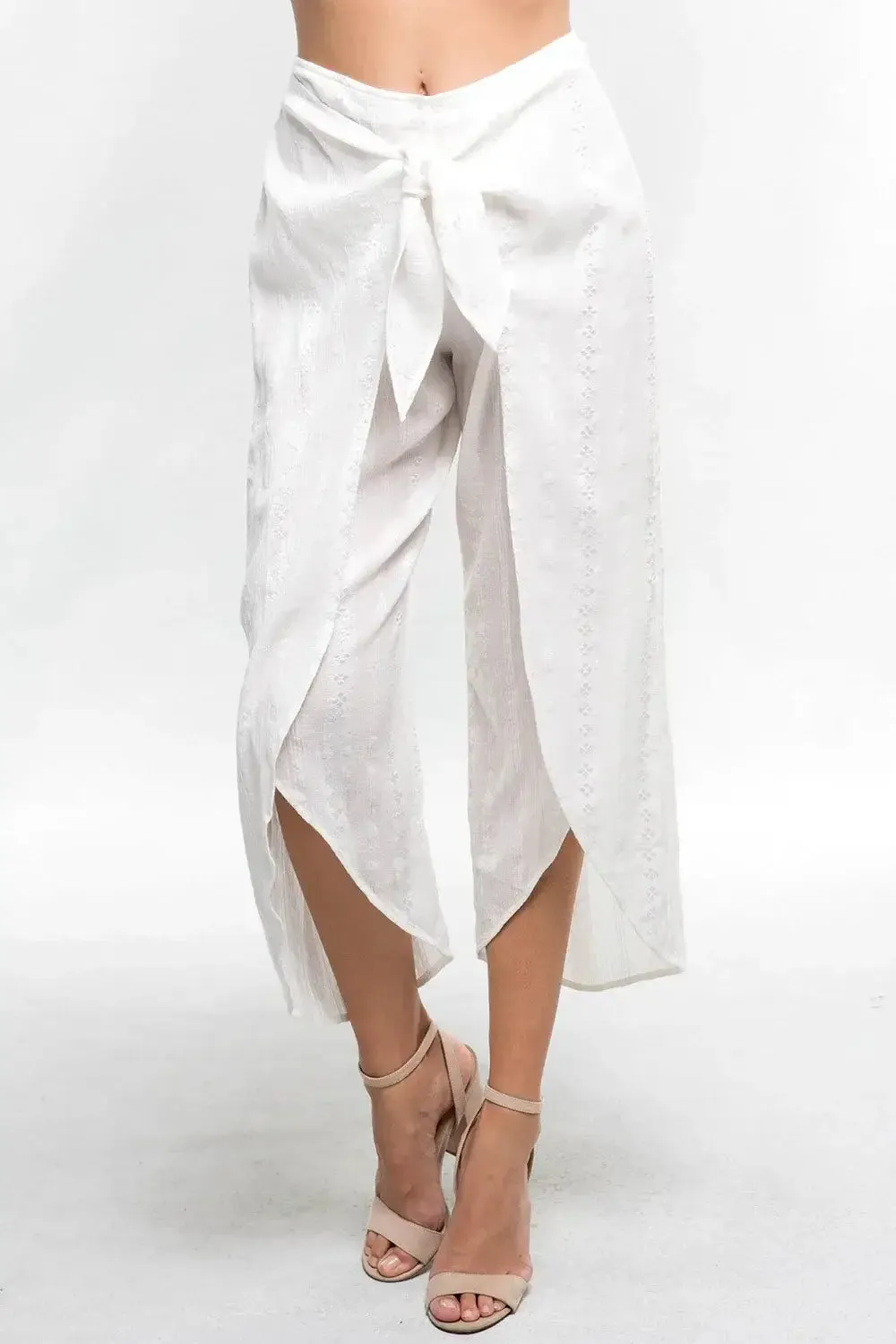 WRAP FRONT PANTS