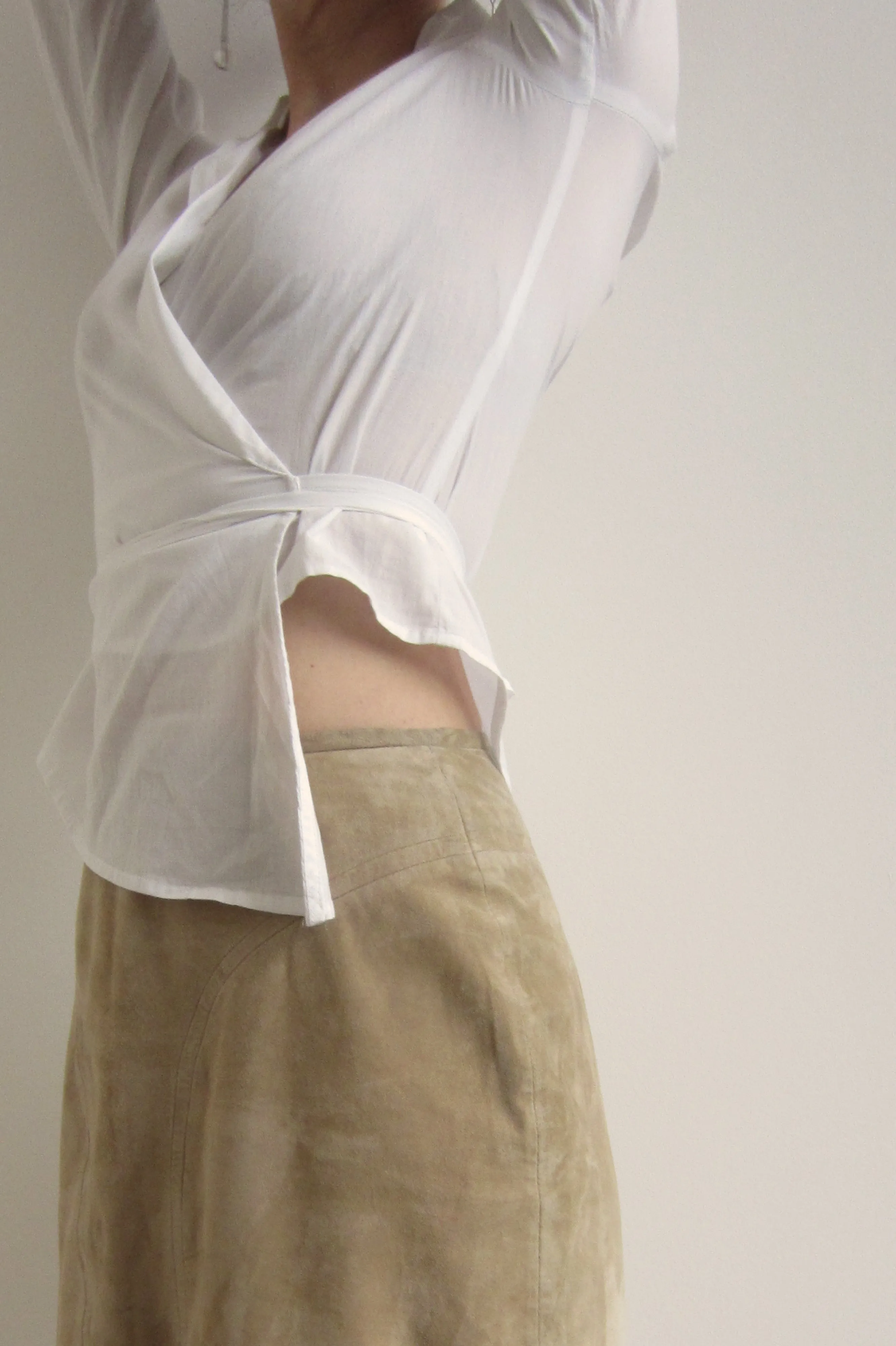 Wraparound Cotton Shirt