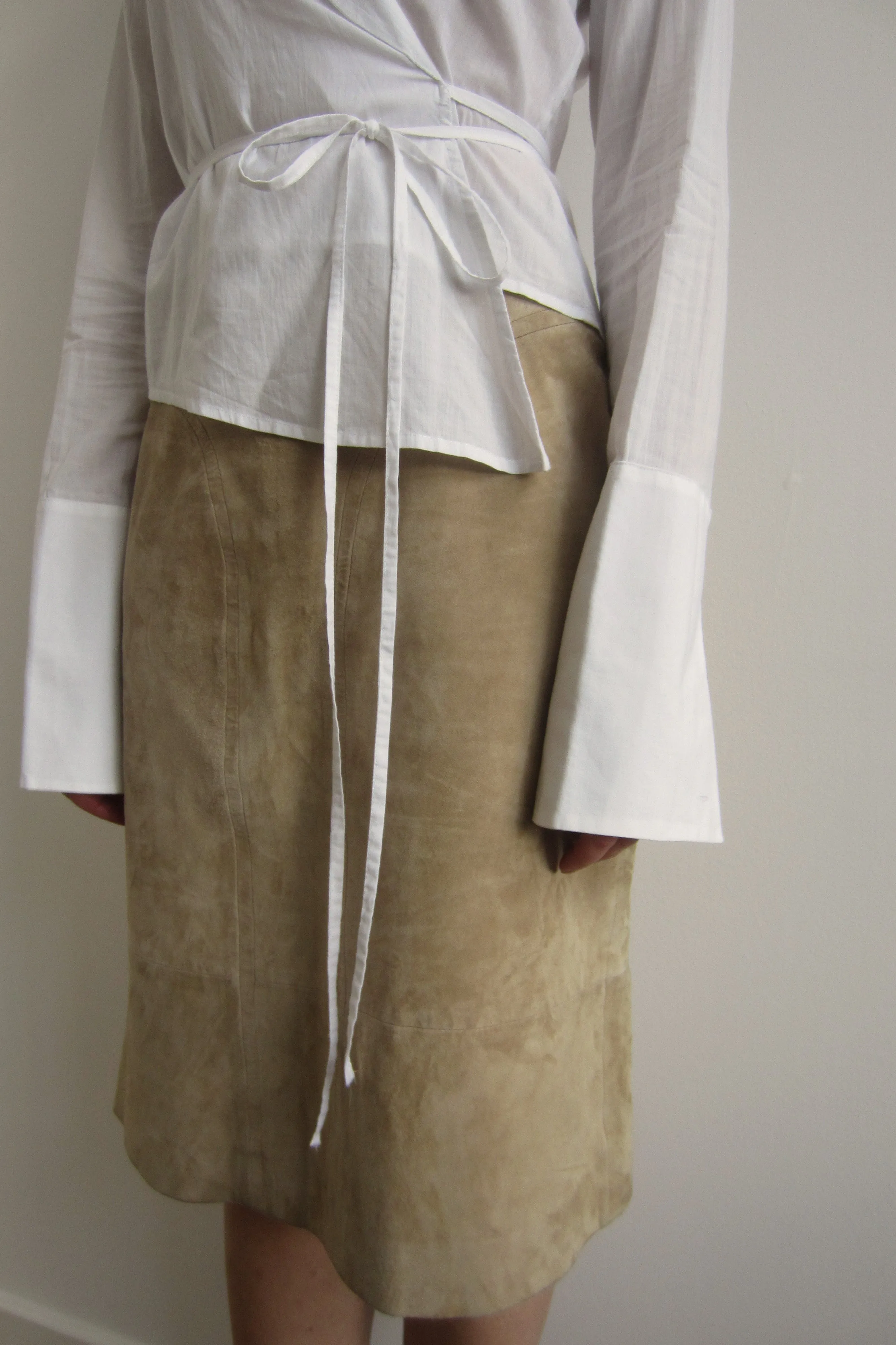 Wraparound Cotton Shirt