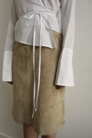Wraparound Cotton Shirt