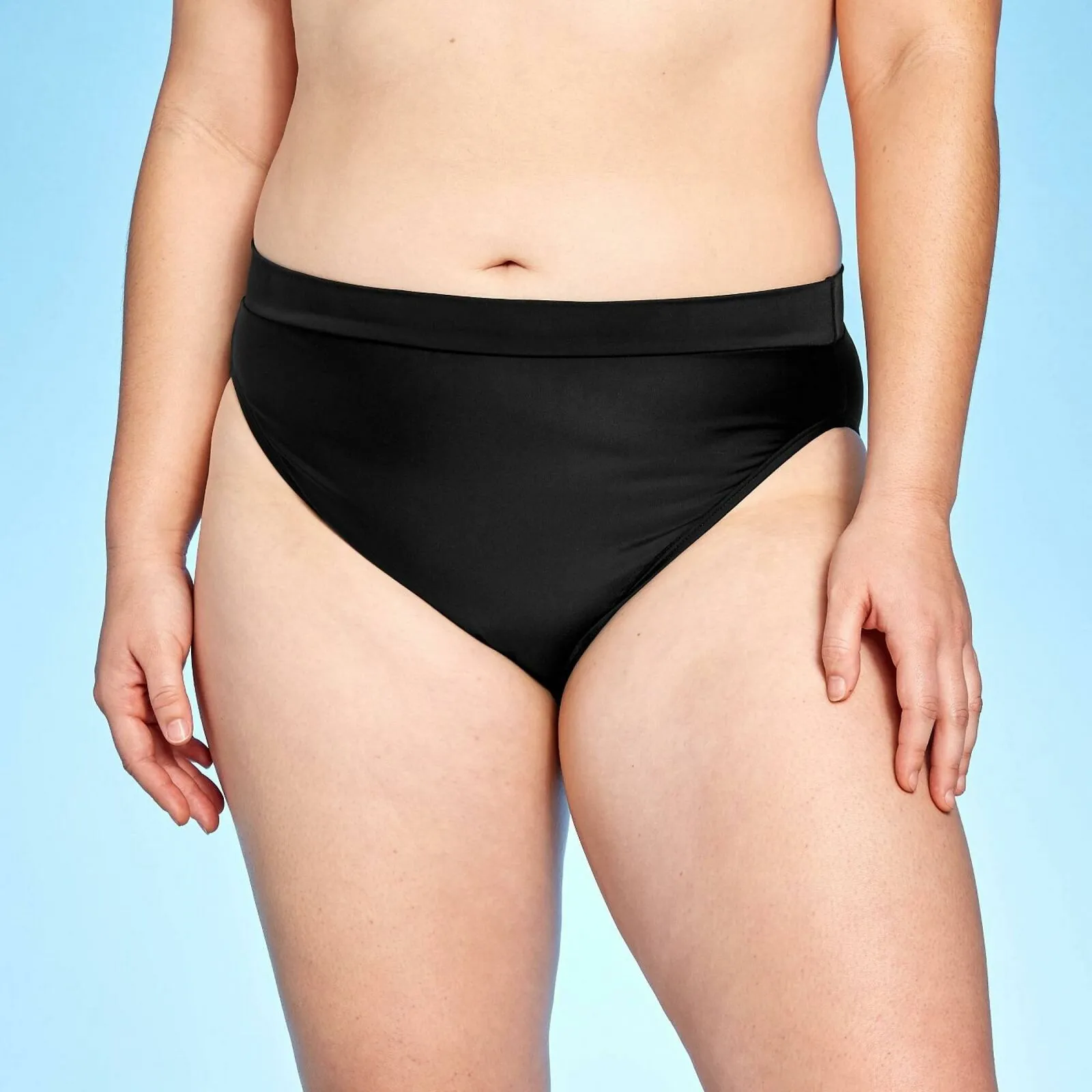 Xhilaration Women's High Leg High Waist Bikini Bottom