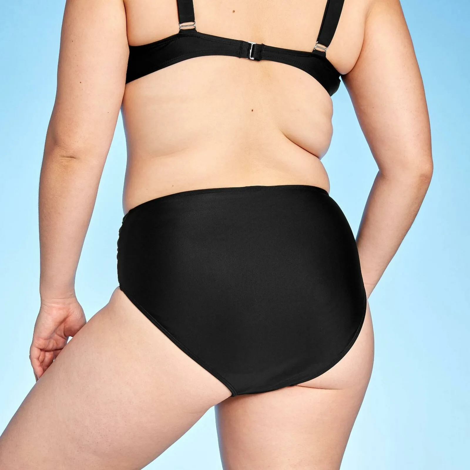 Xhilaration Women's Strappy Knotted High Waist Cheeky Bikini Bottom