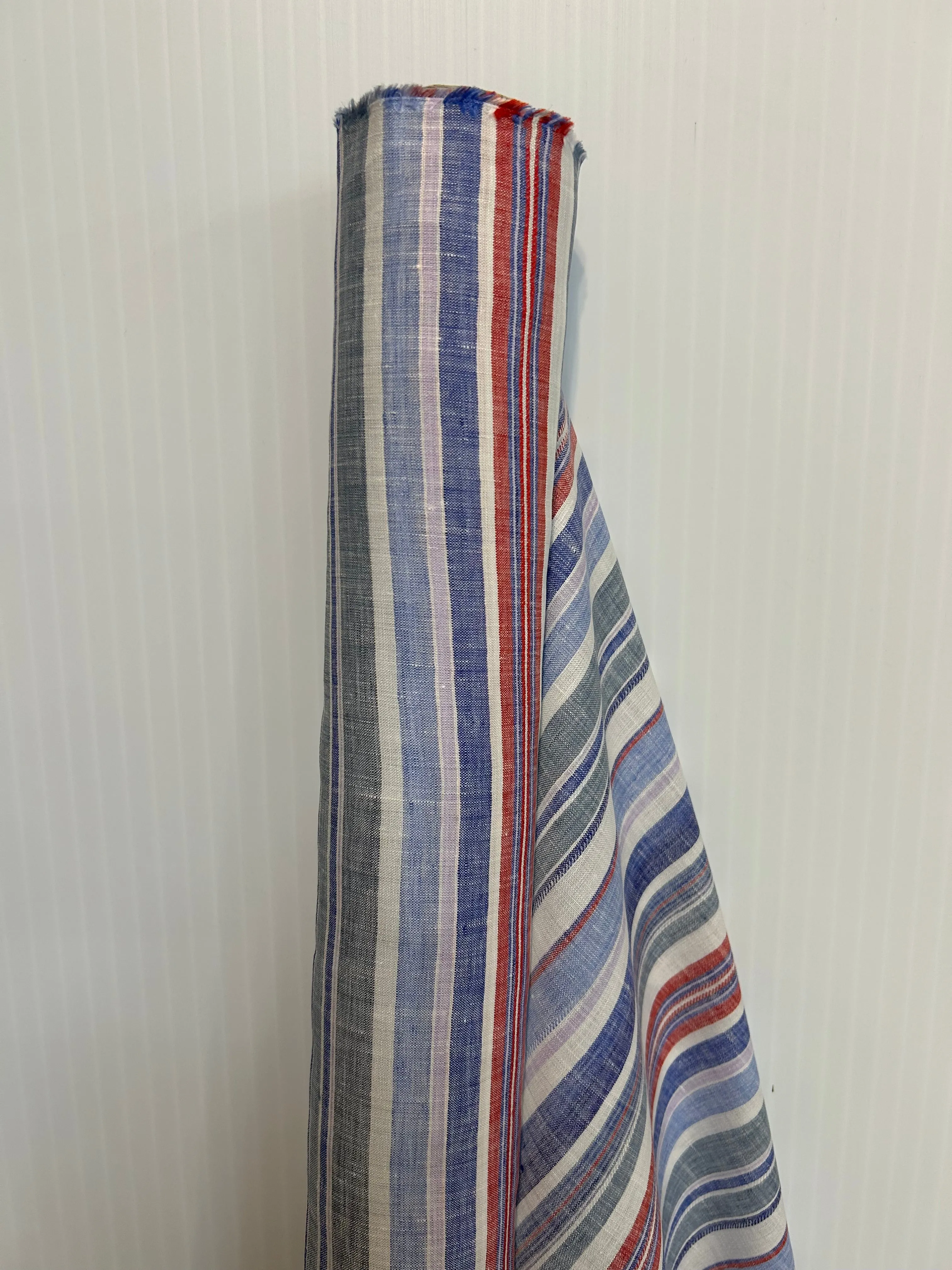 Yarn-dyed Summer Italian Linen - Coastal Stripe
