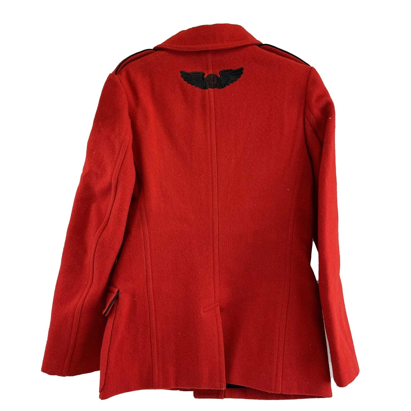 Yohji Yamamoto Y's Red Label Wool Long Sleeve Jacket US 2 Red Pristine