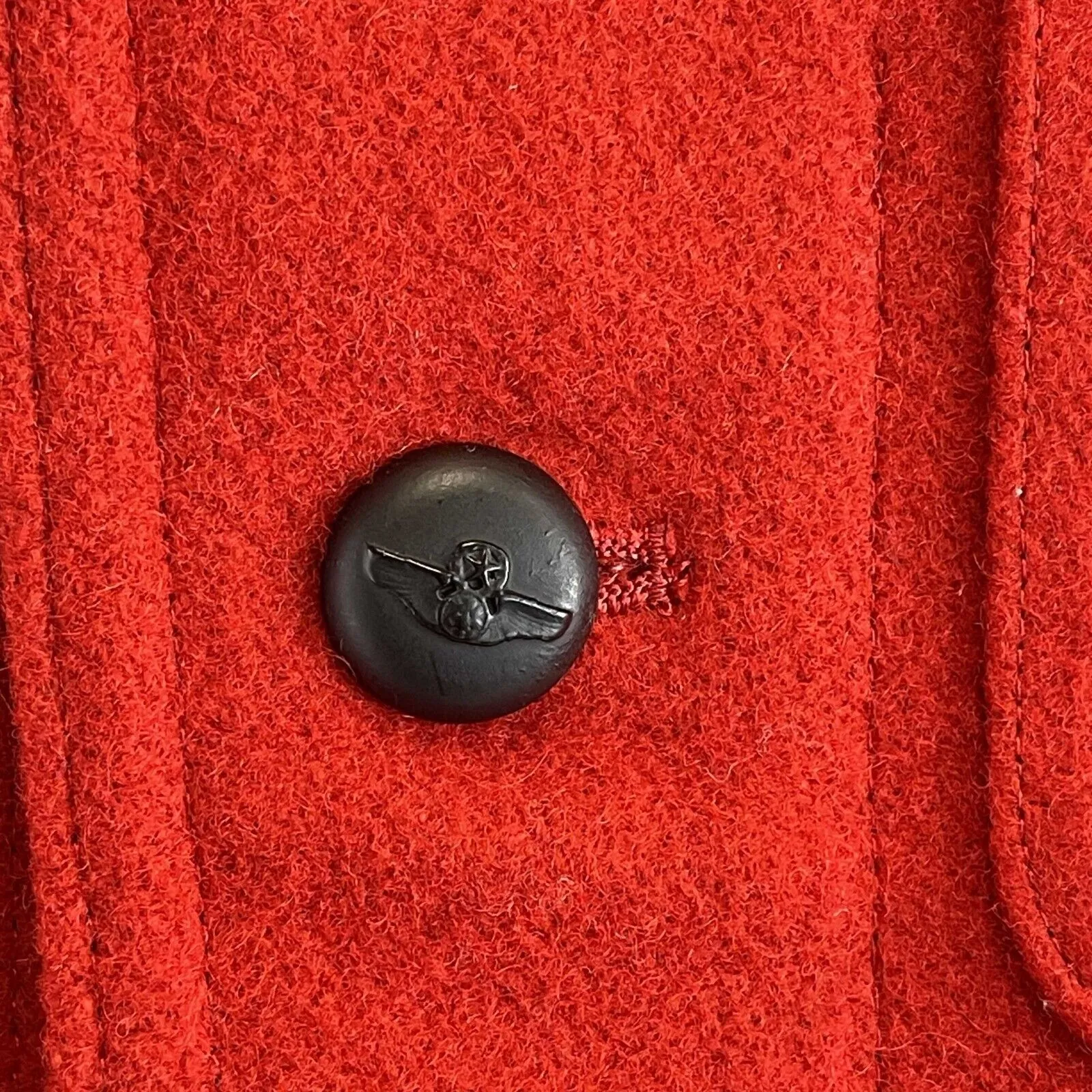 Yohji Yamamoto Y's Red Label Wool Long Sleeve Jacket US 2 Red Pristine