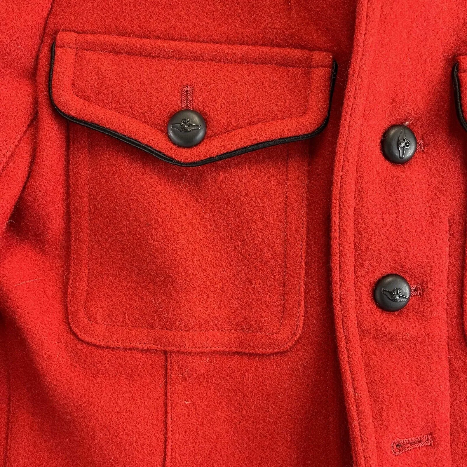 Yohji Yamamoto Y's Red Label Wool Long Sleeve Jacket US 2 Red Pristine