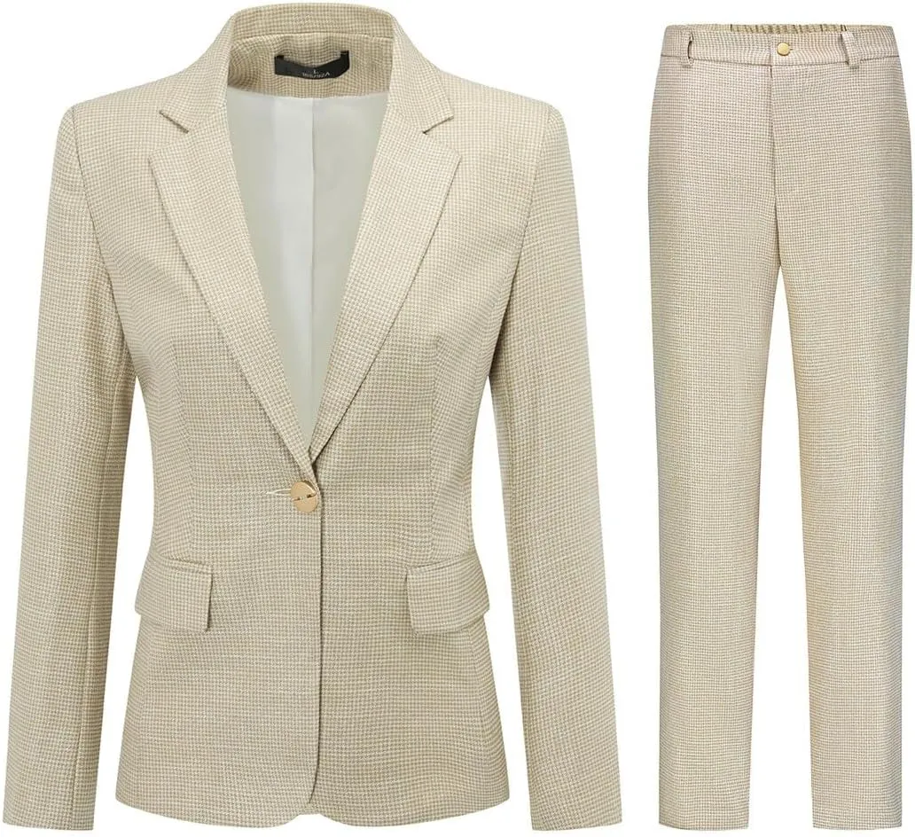 YUNCLOS Women's 2 Piece Office Work Suit