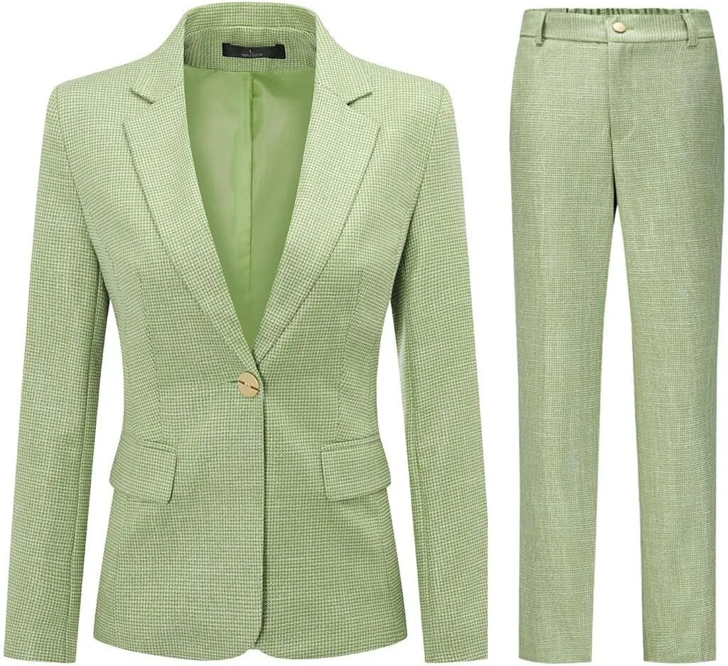 YUNCLOS Women's 2 Piece Office Work Suit