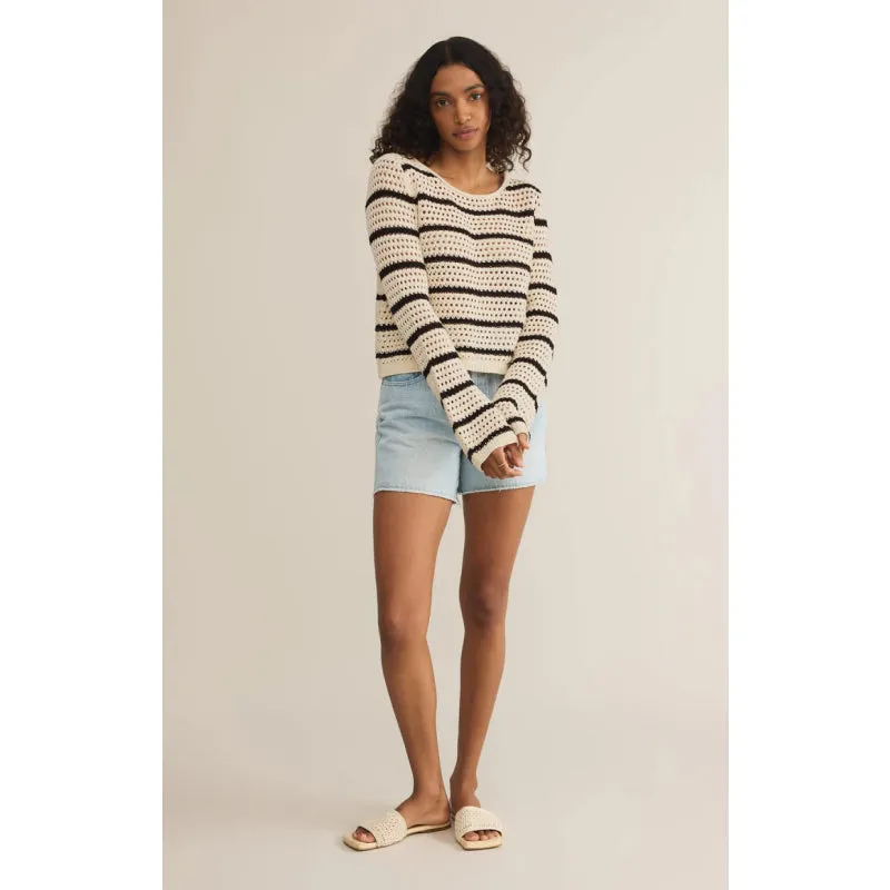 Z Supply Kit Stripe Crochet Sweater