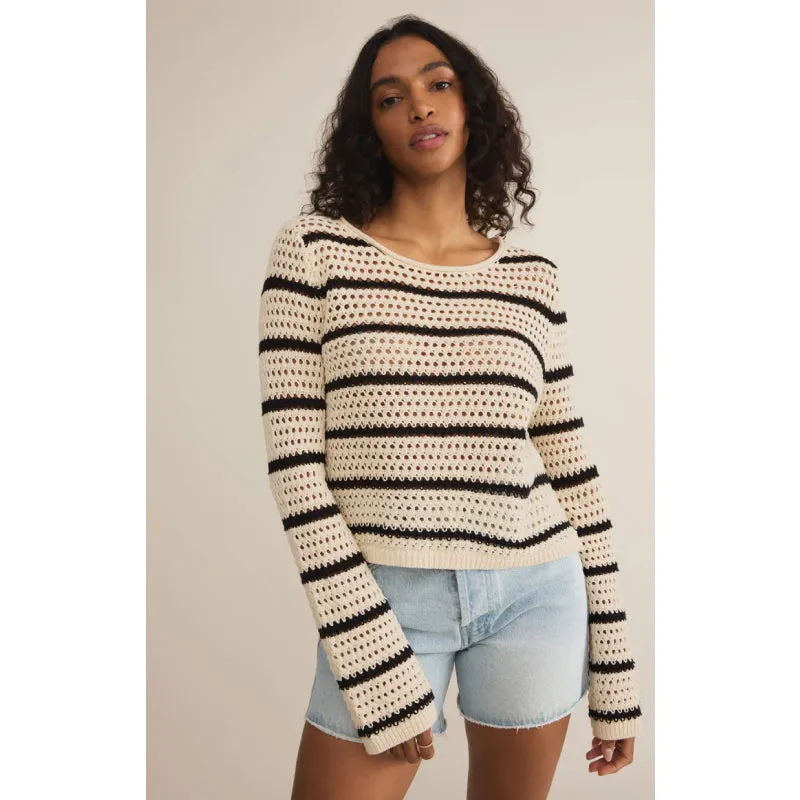 Z Supply Kit Stripe Crochet Sweater