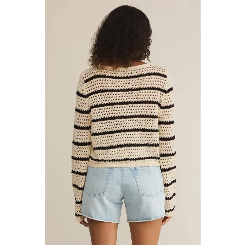Z Supply Kit Stripe Crochet Sweater