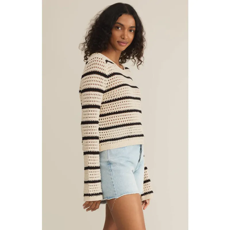 Z Supply Kit Stripe Crochet Sweater