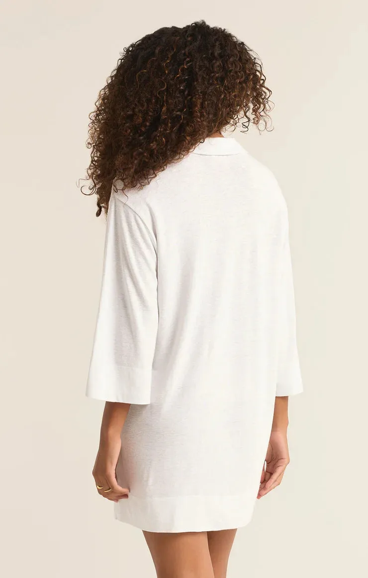 Z SUPPLY | Mallory Slub Cover Up {White}