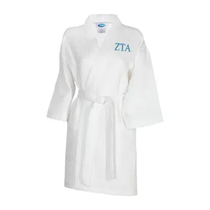 Zeta Tau Alpha Waffle Weave Kimono Bathrobe