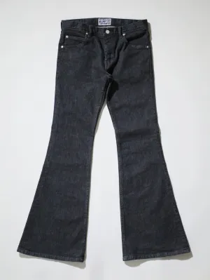 Zimbabwe Cotton Bell Bottom Jeans Black Color Denim/Unisex