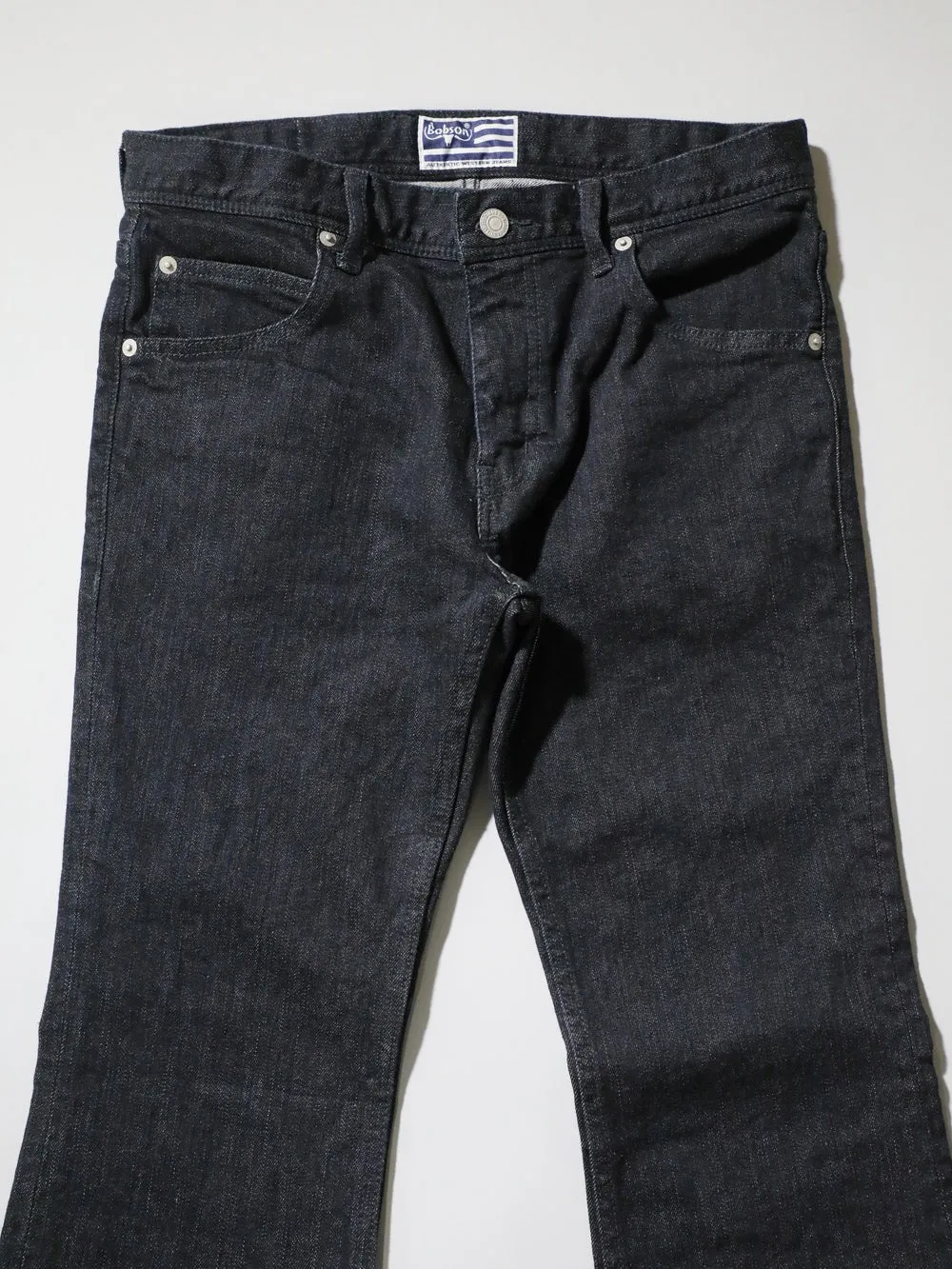 Zimbabwe Cotton Bell Bottom Jeans Black Color Denim/Unisex