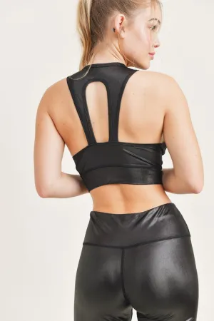 Zoe Black Biker Set